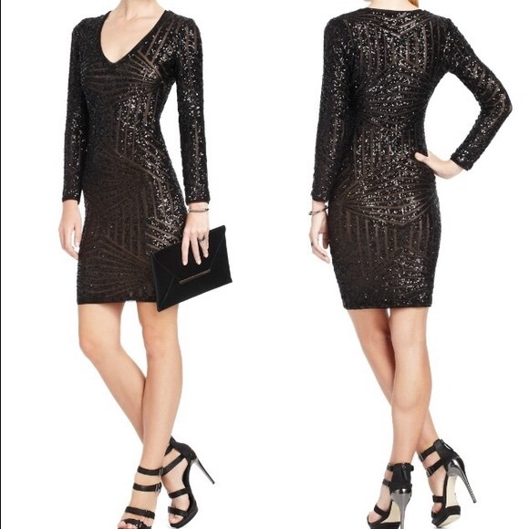BCBGMaxAzria Dresses & Skirts - BCBGMaxAzria Morris sequined cocktail dress